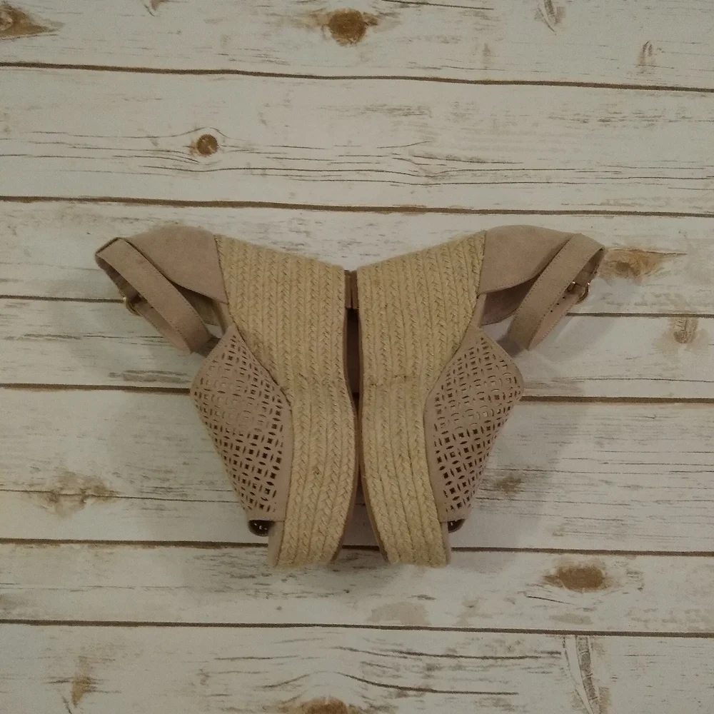 14th & Union Theryn Asymmetrical Espadrille Wedges